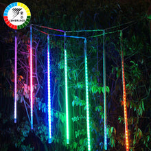 Load image into Gallery viewer, Coversage 50CM Meteor Shower Rain Tube SMD 3528 5Pcs Waterproof Decorative Outdoor Garland Fairy Christmas Tree Navidad Lights