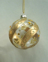 Load image into Gallery viewer, Diameter=6cm 8cm 10cm Big Packing Gold Glass Globe Christmas Tree Decorated Glass Ball Different Sizes and Shapes for selecting